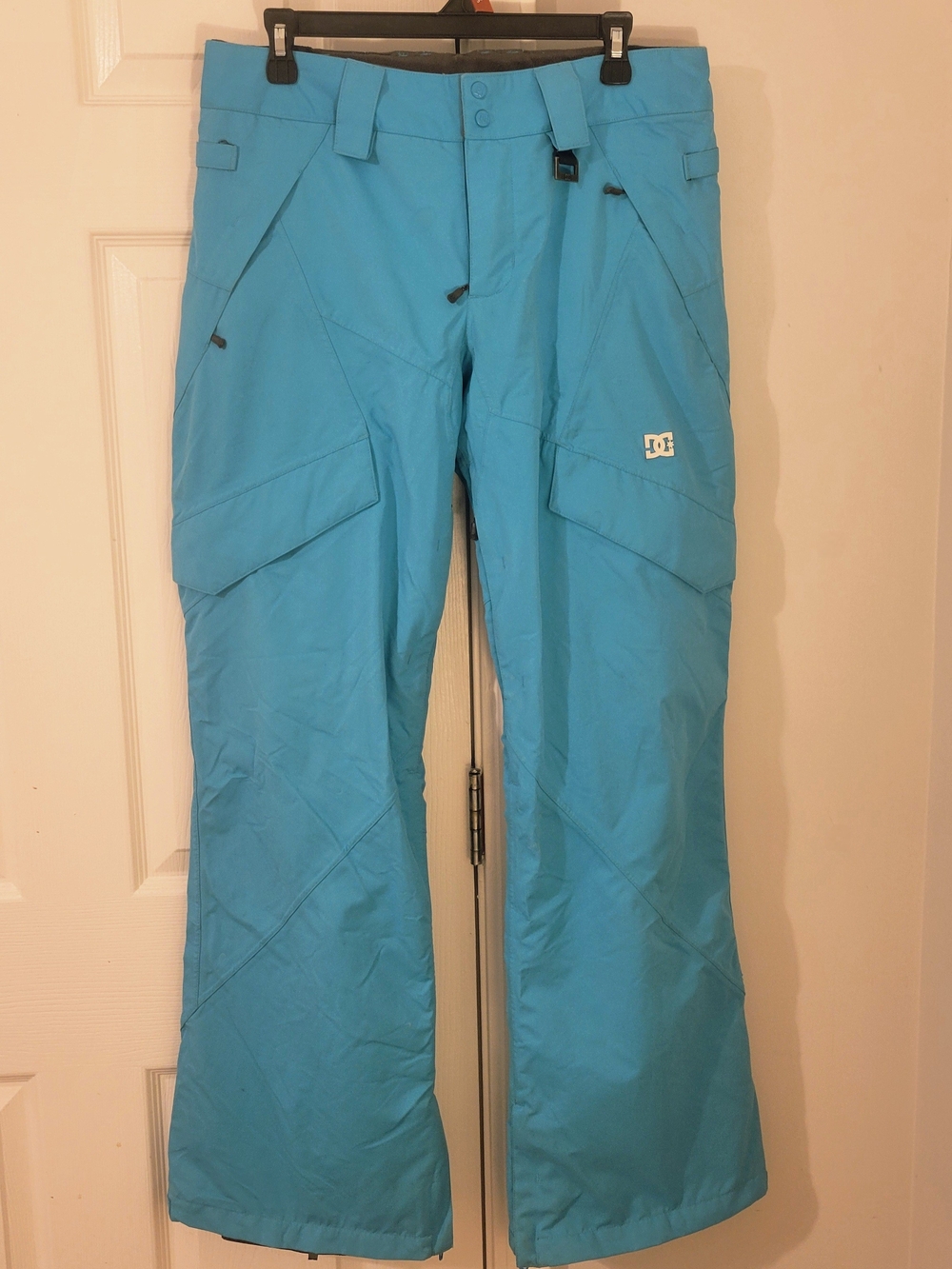 Vintage Y2K DC Shoes Snowboard Pants Women's Medium Blue